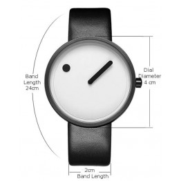 Men’s leather strap minimalist designer fashion water resistant watch